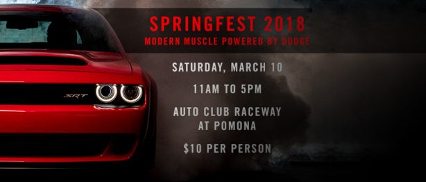 Come Celebrate Dodge Muscle at Spring Fest 2018