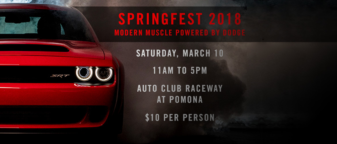 Come Celebrate Dodge Muscle at Spring Fest 2018
