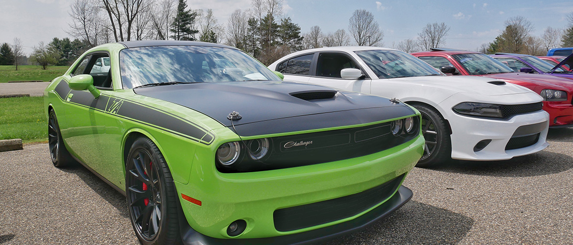 Green Dodge Challenger T/A