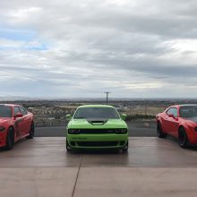 Dodge vehicles lined up