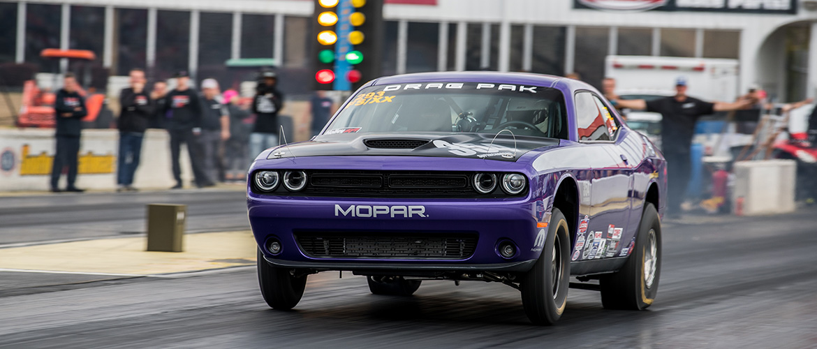 Purple Mopar Drag Pak