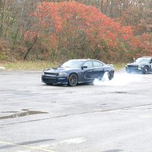 The saying goes, “It takes a HEMI to catch a HEMI.” While the Hellcat HEMI Charger pilot might enjoy twice the horsepower as the 5.7 HEMI Pursuit, nothing on wheels can outrun a radio. This fun closed course demonstration was part of the 2015 Charger media preview.