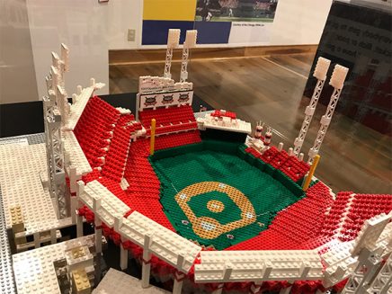 Baseball stadium made out of legos