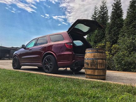 Dodge Durango with the hatch open