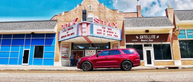 Dodge Durango infront of Stars theater