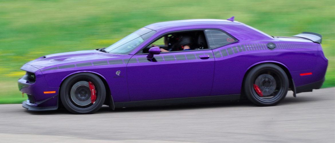 Purple Dodge SRT Hellcat