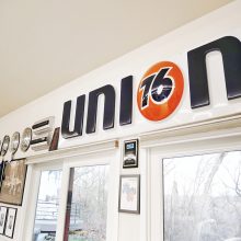 Union 16 sign