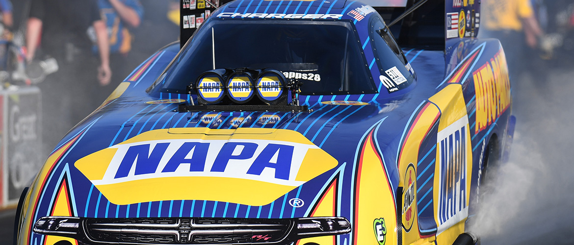 NAPA racecar at NHRA Sonoma