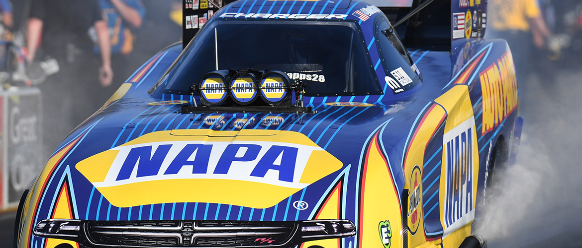 NAPA racecar at NHRA Sonoma