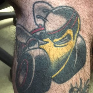 angry bee scat pack tattoo
