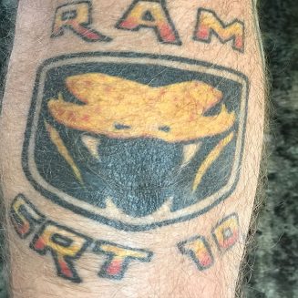 RAM SRT 10 tattoo