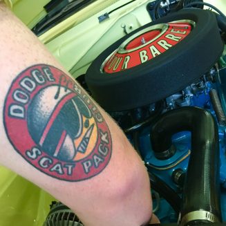 Dodge Scat Pack tattoo