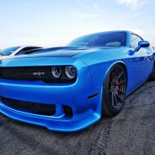 Blue Dodge Challenger SRT