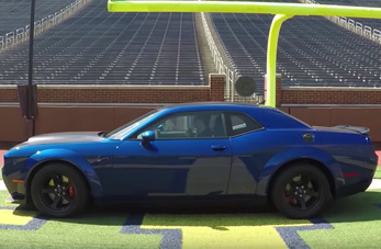 Dodge Challenger SRT<sup>®</sup> Demon Scores A Touchdown At U of M Stadium