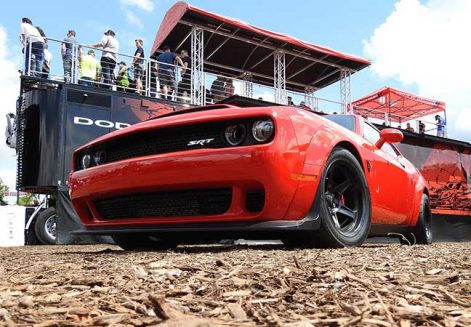 Dodge Demon SRT at the hospitality tent