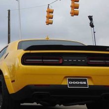 Yellow Dodge SRT Challenger