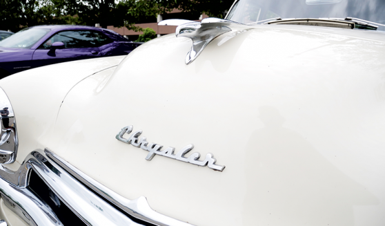 Chrysler white car