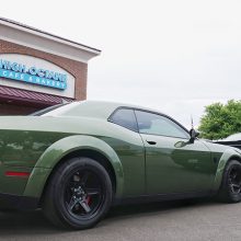 Green Dodge Demon SRT Challenger