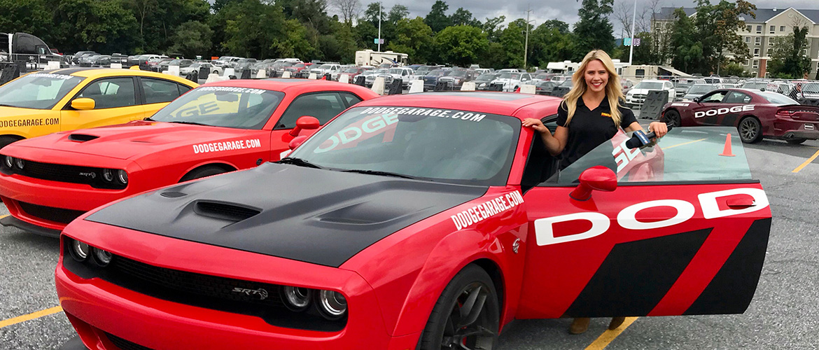 Red Dodge SRT Challenger