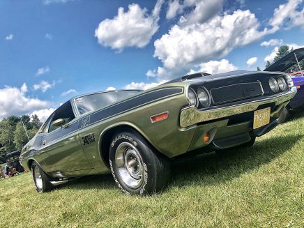 1970's T/A 340 six back green dodge challenger