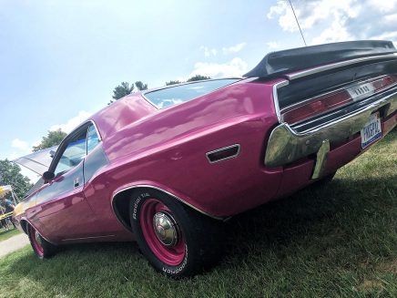 Pink Older Dodge Challenger