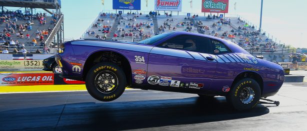 Plum Crazy Challenger racing