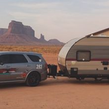 Durango SRT pulling a camper