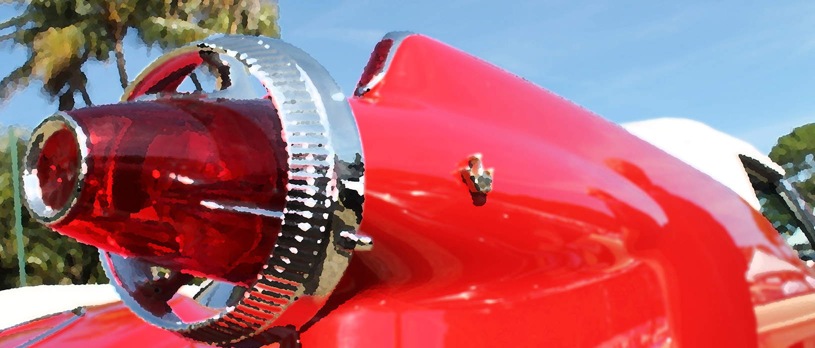 Tail light of classic Dodge