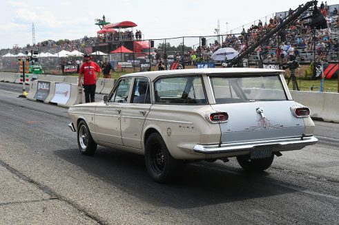 Car at the starting line at Roadkill Nights