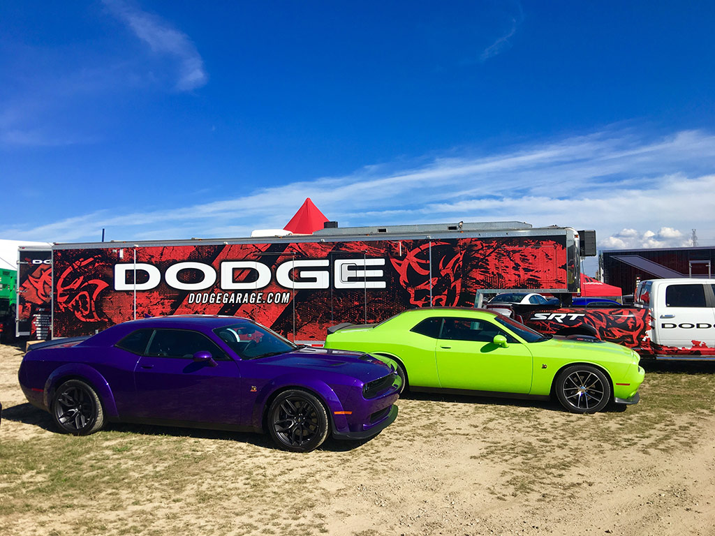 Dodge display at Roadkill Nights