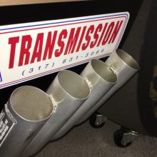 Exhaust pipes of Hurst HEMI Under Glass