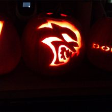 Dodge, Hellcat and Dodge Rhombus pumpkins