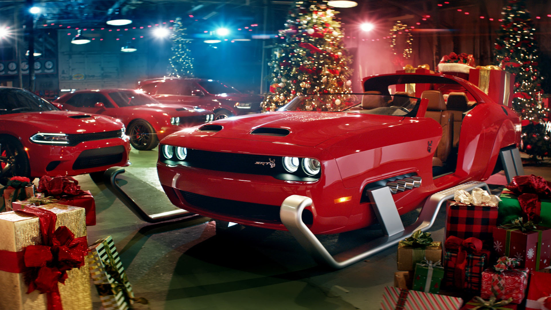 dodge christmas challenger srt hellcat redeye sleigh