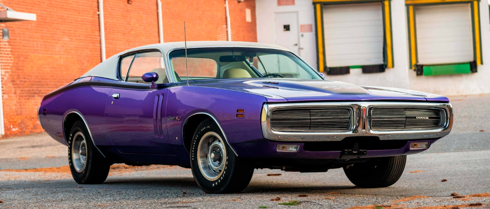 Plum Crazy 1971 HEMI Charger at Mecum Kissimmee auction