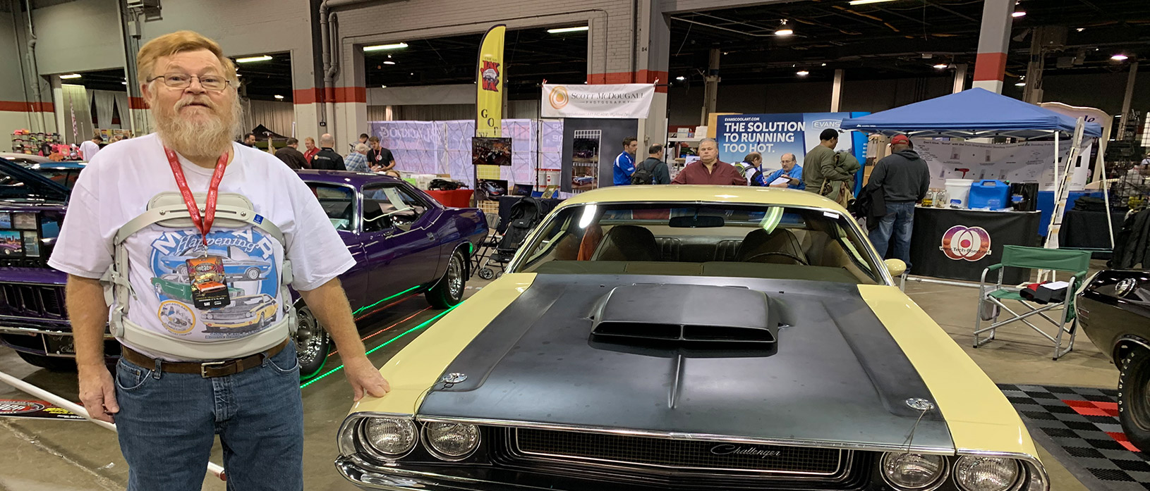 Norm Vander Veen standing beside his 1970 Challenger T/A