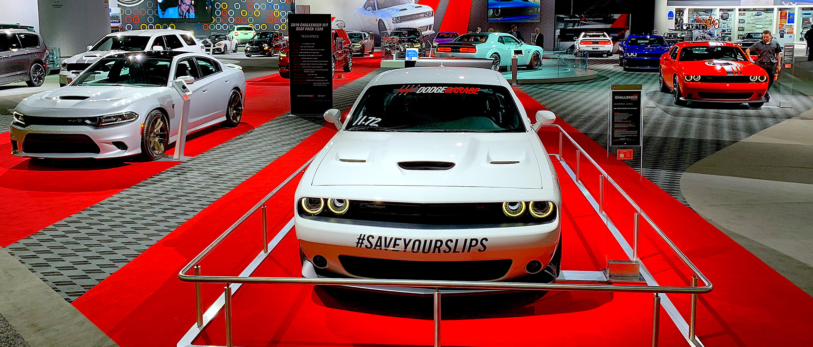Dodge display at the 2019 North American International Auto Show