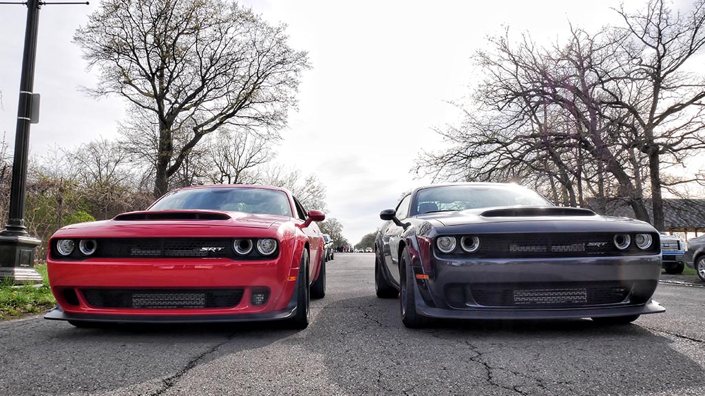 Red Demon next to a gray Demon