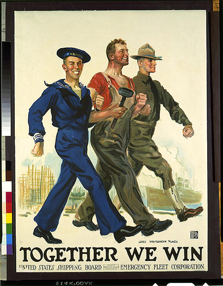 Old war poster
