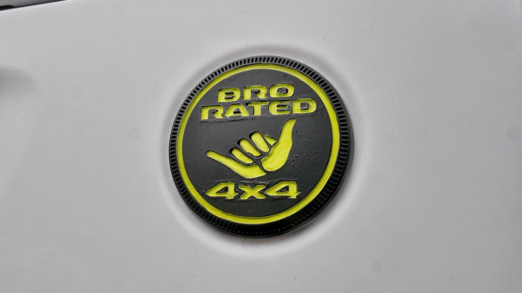 "Bro Rated 4X4" badge