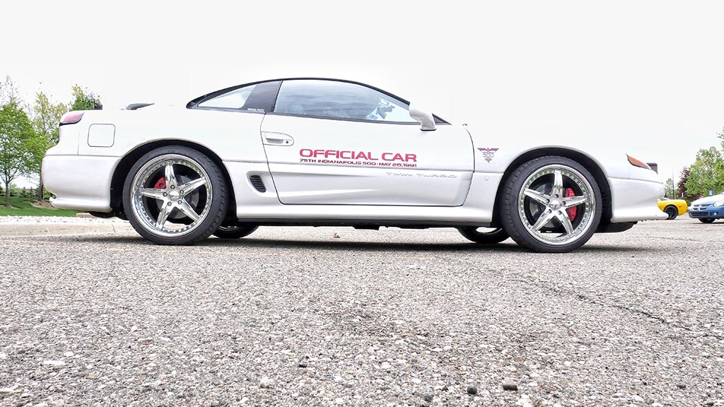 White Dodge Stealth Indy 500 pace car