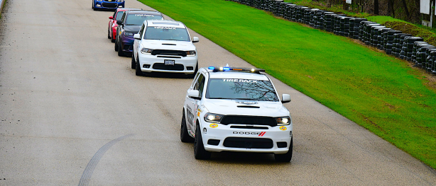 Durango SRT Pursuit leading the pack in a race