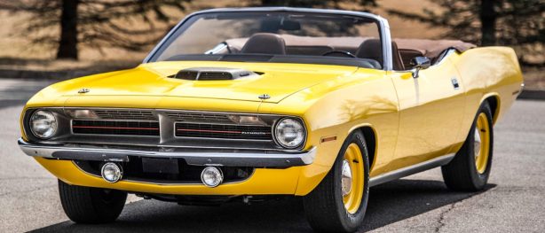 Yellow 1970 Plymouth 'Cuda convertible