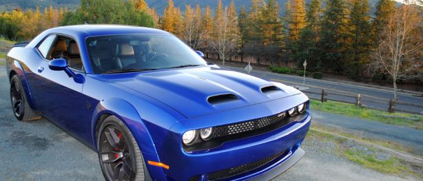 Blue Dodge Challenger SRT