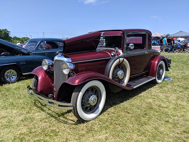Classic cars on display at Mopars in the Park