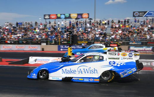 funnys car at the starting line