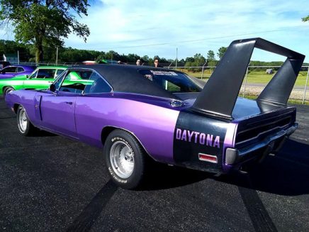 a purple vehicle