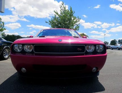 a pink vehicle