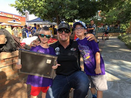 matt hagan with two young boys