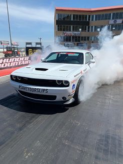 vehicle doing a burnout