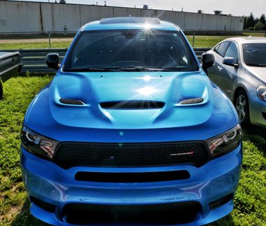 blue dodge vehicle